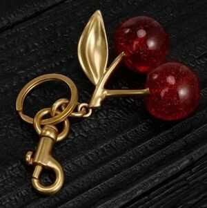 NWT Cherry keychain bag charm